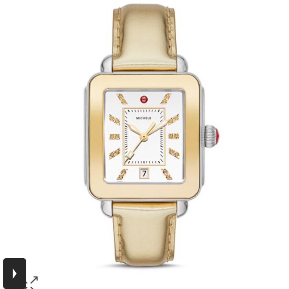 Michele Two-Tone Gold and Silver Women's Watch